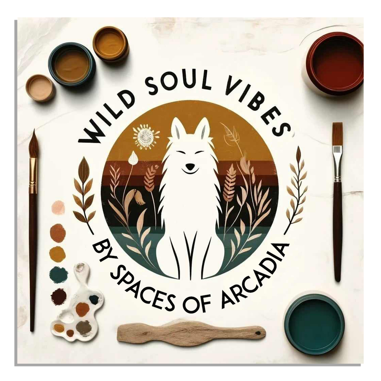 Wild Soul Vibes by Spaces Of Arcadia, Leta Taylor's pet portrait painting service